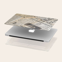 Custom Name Old Newspaper MacBook Case Cover