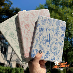 Blue Botanical Flowers Kindle Paperwhite Case, Kobo, Free Personalization, Kobo Case