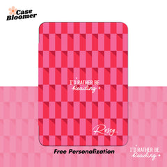 Rather Be Reading Checkerboard Kindle Case, Kobo Case, Free Personalization