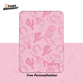 Cute Pink Cowgirl Summer Kindle Case, Kobo, Free Personalization