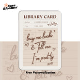 Buy Me Books Library Due Card Kindle Case, Kobo Case, Free Personalization