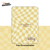 My Weekend is Booked Yellow Checkerboard Kindle Case, Kobo Case, Free Personalization