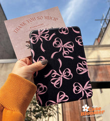 Pink Ribbon Coquette Kindle Paperwhite Case Cover, Kobo, Free Personalization