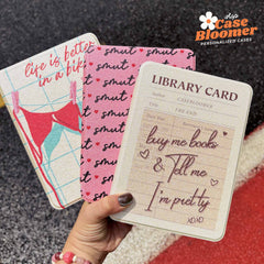 Buy Me Books Library Due Card Kindle Case, Kobo Case, Free Personalization