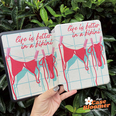 Summer Bikini Vibrant Color Kindle Case, Kobo Case, Free Personalization