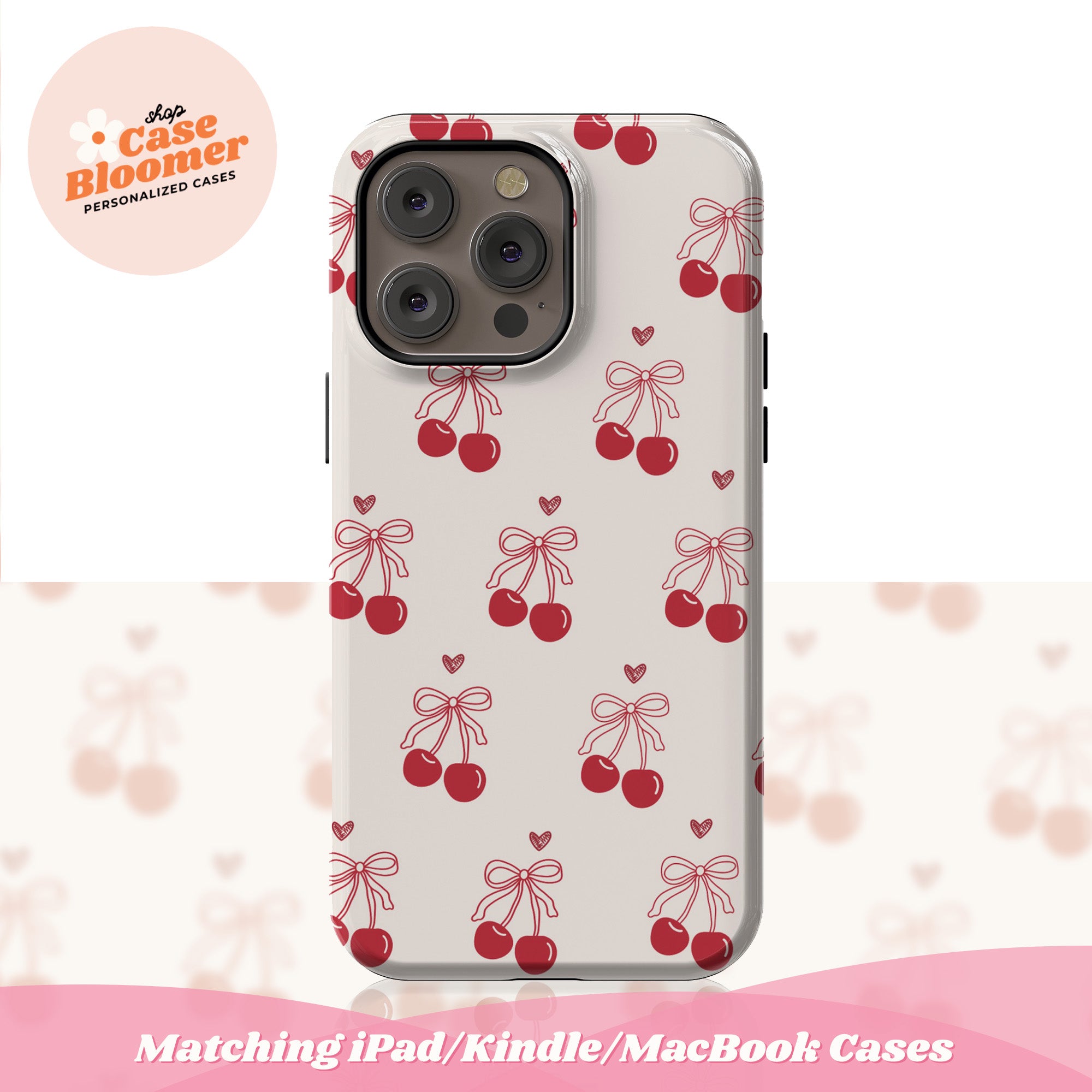 Cute Cherry iPhone Case Samsung Case Magsafe - CaseBloomer Cute Cherry iPhone Case Samsung Case Magsafe - CaseBloomer