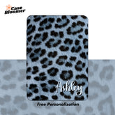 Blue Leopard Print Minimalist Kindle Case, Kobo, Free Personalization