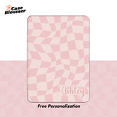 Pink Groovy Checkerboard Kindle Case, Kobo, Free Personalization