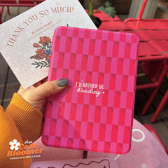 Rather Be Reading Checkerboard Kindle Case, Kobo Case, Free Personalization