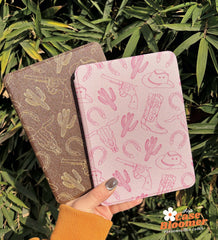 Custom Name Pink Cowgirl iPad case, Free Personalization