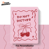 Personalized Do Not Disturb Cherry iPad case, Free Personalization