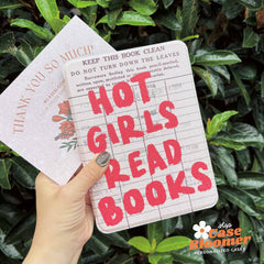 Hot Girls Read Books Library Card Kindle Case, Kobo Case, Free Personalization