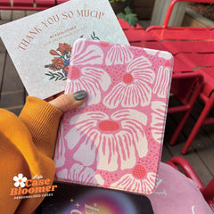 Aesthetic Pink Flowers Kindle Case, Kobo Case, Free Personalization