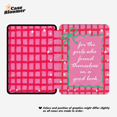 Hot Pink Checkerboard Kindle Case, Kobo Case, Free Personalization