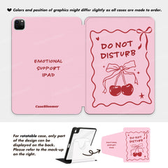Personalized Do Not Disturb Cherry iPad case, Free Personalization