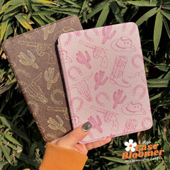 Personalized Pink Cowgirl Summer iPad case, Free Personalization