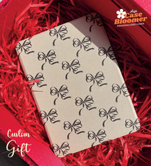 Minimal Ribbon Coquette iPad case, Free Personalization