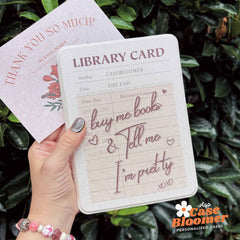 Buy Me Books Library Due Card Kindle Case, Kobo Case, Free Personalization