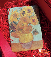 Custom Name Van Gogh Sunflowers Oil Painting iPad case, Free Personalization