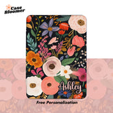 Aesthetic Colorful Flowers Kindle Case, Kobo, Free Personalization