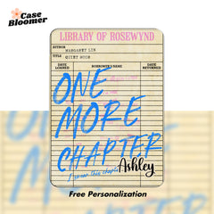 One More Chapter Library Card Kindle Case, Kobo Case, Free Personalization