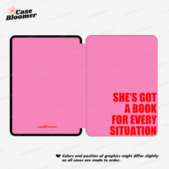 She's Got A Book For Every Situation Kindle Case, Kobo Case, Free Personalization