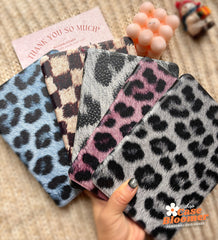 Chocolate Checkerboard Fuzzy Kindle Case, Kobo, Free Personalization