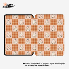 Halloween Checkerboard Kindle Case, Kobo Case, Free Personalization