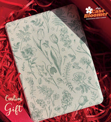 Botanical Book Cover Green Kindle Paperwhite Case, Kobo, Free Personalization