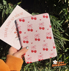 Custom Name Cute Pink Cherries iPad case, Free Personalization