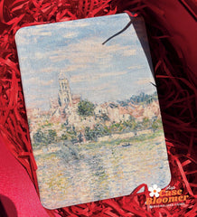 Custom Name Claude Monet Village in Summer Oil Painting iPad case, Free Personalization