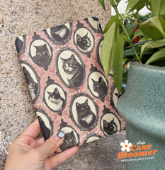 Custom Name Vintage Cats Oil Paitings iPad case, Free Personalization