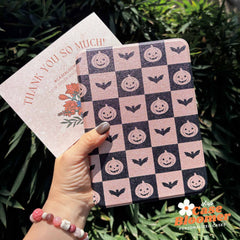 Halloween Checkerboard Kindle Paperwhite Case, Kobo, Kobo, Free Personalization