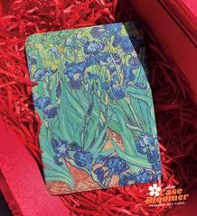 Custom Name Iries Art Oil Painting by Van Gogh iPad case, Free Personalization