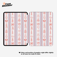 Cute Christmas Tree Blue Kindle Case, Kobo, Free Personalization