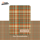 Christmas Green Plaid Kindle Case, Kobo, Free Personalization