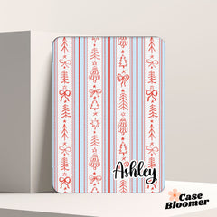 Cute Christmas Tree Blue Kindle Case, Kobo, Free Personalization