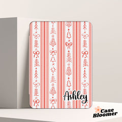 Cute Christmas Tree Pink Kindle Case, Kobo, Free Personalization