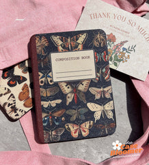 Vintage Butterfly Composition Book Kindle Paperwhite Case, Kobo, Free Personalization