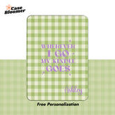 Custom Green Groovy Checker Kindle Case, Kobo Case, Free Personalization