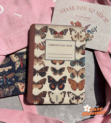 Butterflies Retro Composition Book Kindle Paperwhite Case, Kobo, Free Personalization