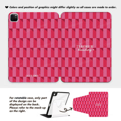 Personalized Rather Be Reading Checkerboard iPad case, Free Personalization