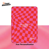 Hot Pink Checkerboard My Weekend is Booked Kindle Case, Kobo Case, Free Personalization