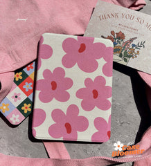 Minimal Pink Floral Kindle Paperwhite Case Cover, Kobo, Free Personalization