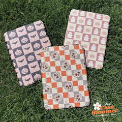 Halloween Checkerboard Ghost Kindle Case, Kobo Case, Free Personalization