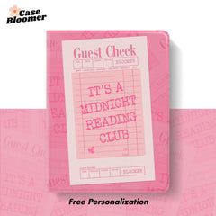 Custom Name Hot Pink Guest Check iPad case, Free Personalization