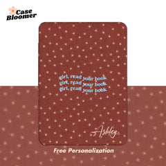 Rustic Red Stars Kindle Case, Kobo Case, Free Personalization