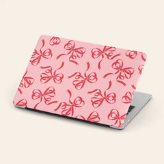 Custom Name Marron Red Coquette MacBook Case Cover