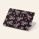 Custom Name Black and Pink Ribbons MacBook Case Cover