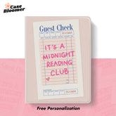 Custom Name Light Pink Guest Check Beige iPad case, Free Personalization